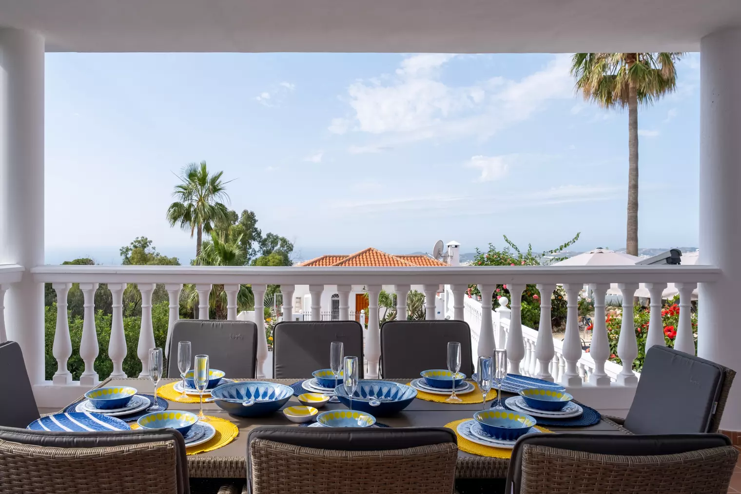 Alfresco dining Mijas Villa