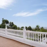 south facing balcony with views to the coast